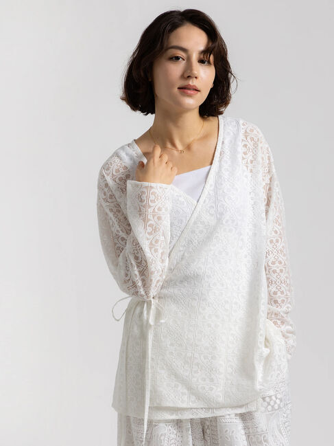 Te chichi「【Atelier ChouChou】パネルレースカシュクールブラウス(セットアップ可)」|シャツ・ブラウス|