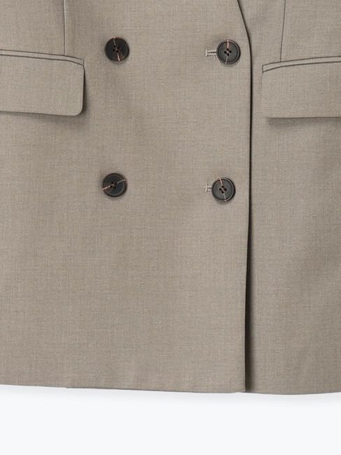 Te chichi「ノーカラーダブルブレストジャケット」|その他|