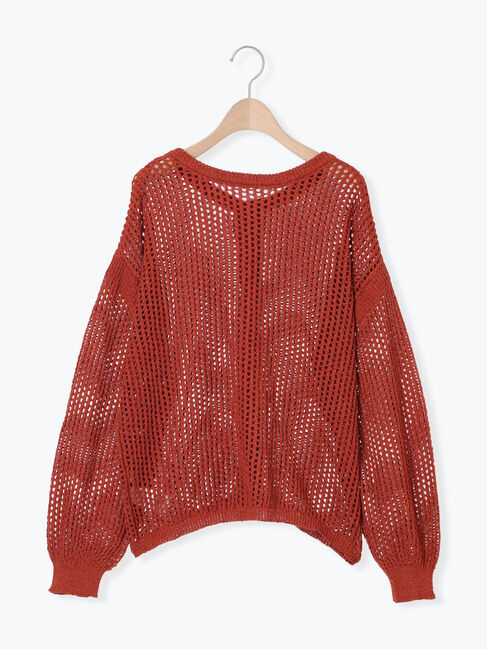 Samansa Mos2「透かし柄前後2WAYニット」|ニット・セーター|