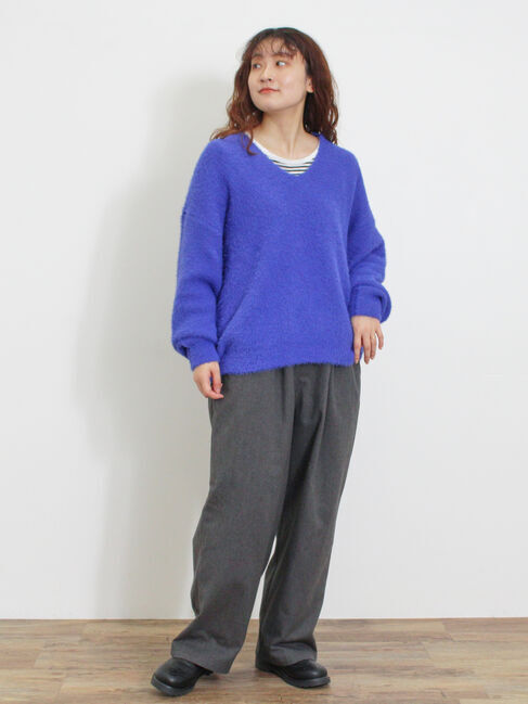 Samansa Mos2「◎シャギーキーネックニット」|ニット・セーター|