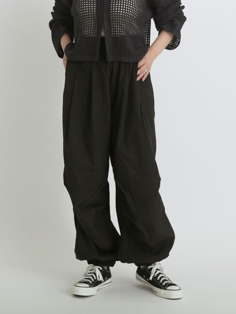 sm2rhythm「ワッシャーバルーンパンツ」|その他|ブラック