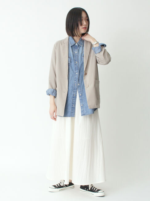 sm2rhythm「ワッシャーギャザースカート」|スカート|