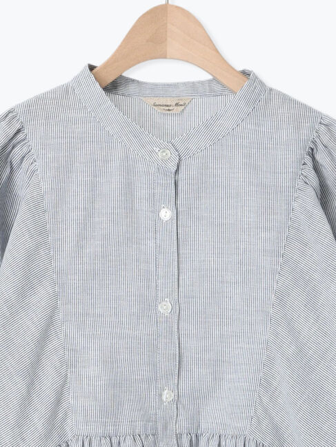 Samansa Mos2「切替ギャザーオーバーブラウス」|シャツ・ブラウス|