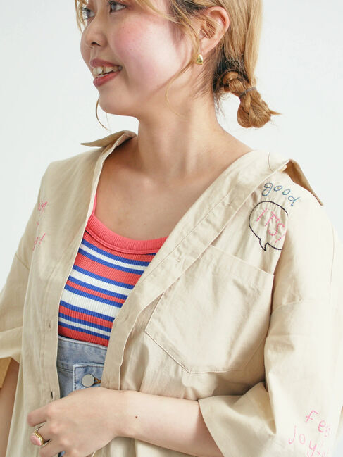 SM2「ランダムリブカップ付アシメキャミソール」|キャミソール|レッド