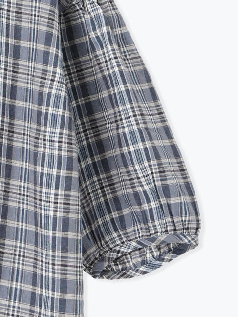 Samansa Mos2「【Cross&times;Linen】フリルブラウス」|シャツ・ブラウス|