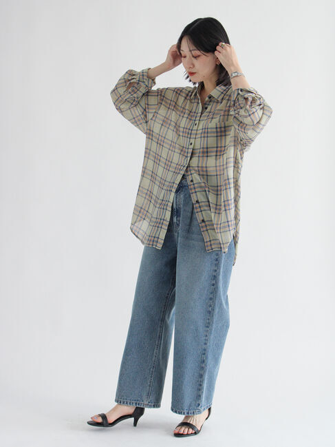 sm2rhythm「シアーチェックシャツ」|シャツ・ブラウス|