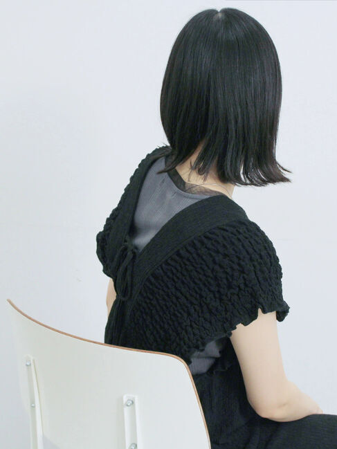 Samansa Mos2 blue「楊柳ワイドロンパース」|その他|