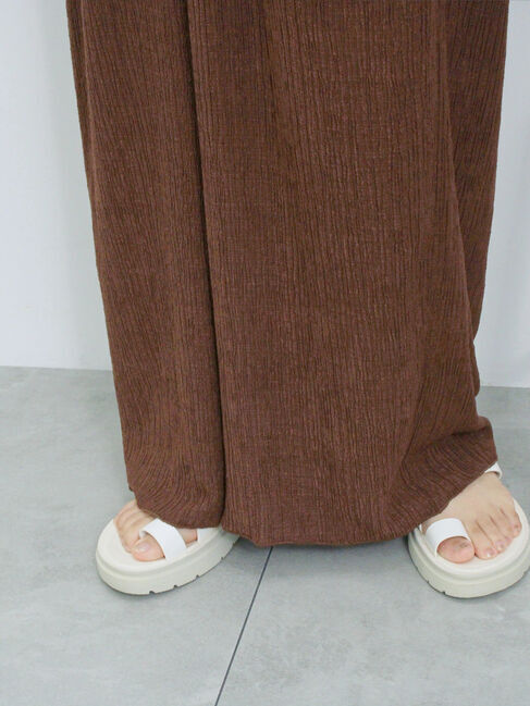 Samansa Mos2 blue「楊柳ワイドロンパース」|その他|