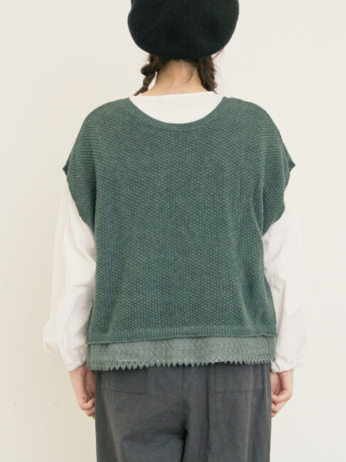 Samansa Mos2「2WAY裾レースかのこベスト」|ダウンベスト・ベスト|