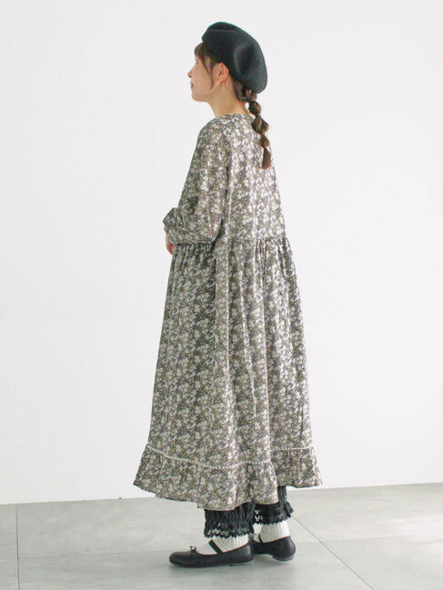 Samansa Mos2「【WEB限定】胸元配色花柄ワンピース」|ワンピース|