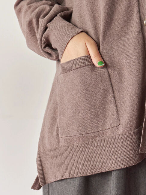 Samansa Mos2 blue「マルチスタイルVネックカーディガン」|カーディガン|