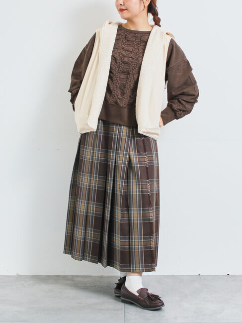 SM2「レース切替裏毛プルオーバー」|Tシャツ・カットソー|