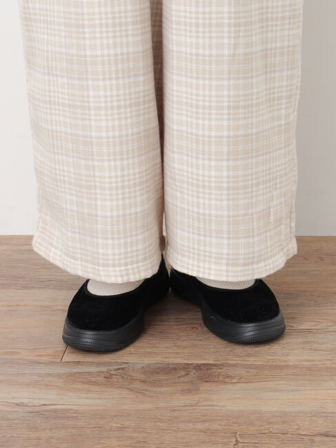 Samansa Mos2「【M/Lサイズ】チェック柄ワイドパンツ」|その他|