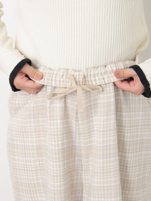 Samansa Mos2「【M/Lサイズ】チェック柄ワイドパンツ」|その他|