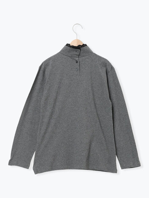 Samansa Mos2「【保温加工】衿レース重ね着風タートルインナー」|Tシャツ・カットソー|