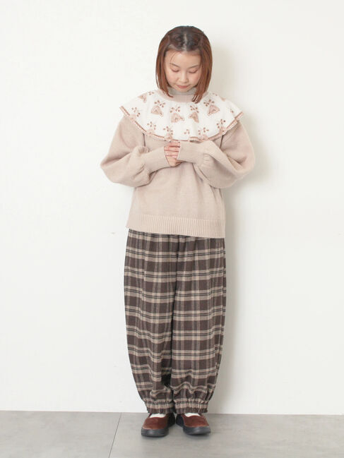 Samansa Mos2「【帯電防止裏地】ヘリンボーンバルーンパンツ《M/Lサイズ》」|その他|