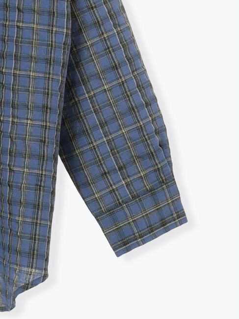 Samansa Mos2「ポコポコチェックオーバーシャツ」|シャツ・ブラウス|