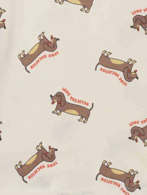 Samansa Mos2 Lagom「ダックスフンド総柄ロンT」|Tシャツ・カットソー|