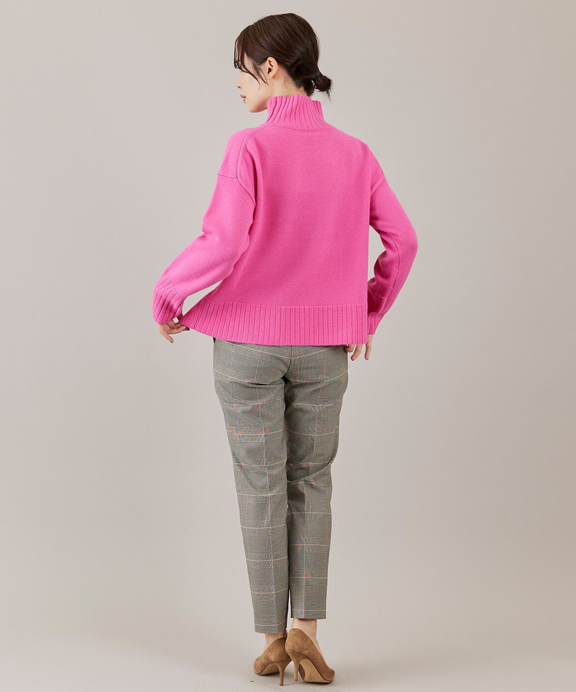 INED「ハイネックプルオーバーニット」|ニット・セーター|