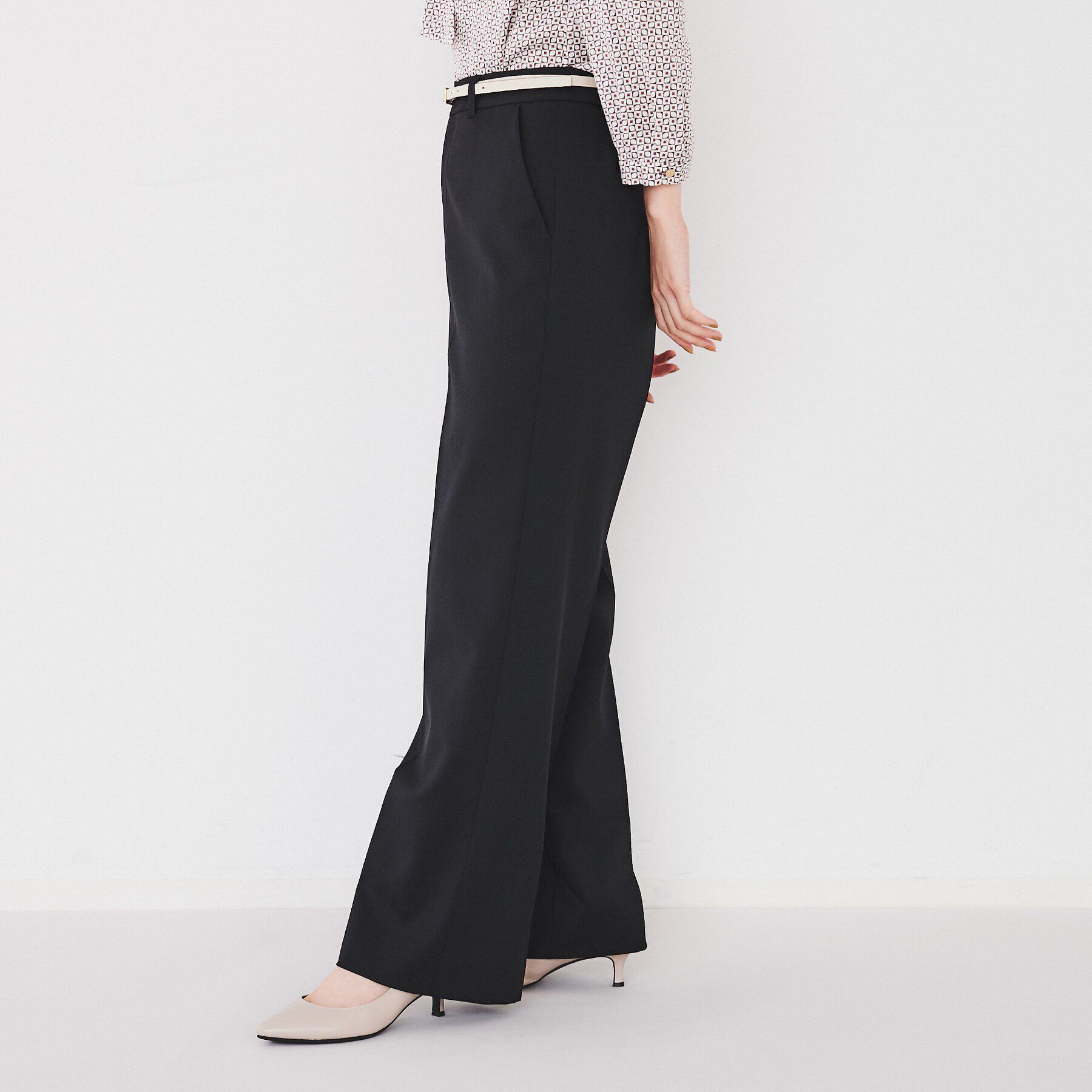 UNTITLED「【洗える通勤スーツ】レジェールギャバ ストレッチワイドパンツ」|その他|