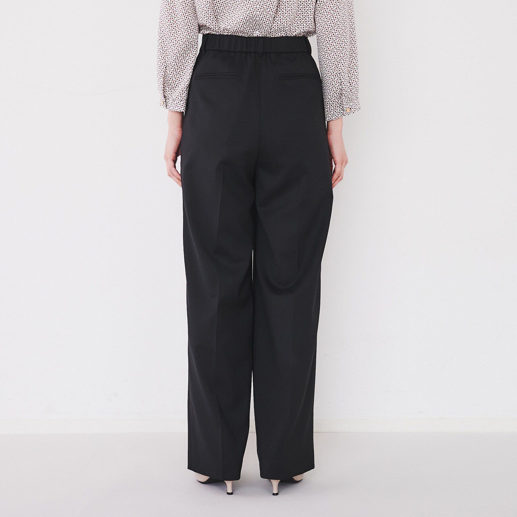 UNTITLED「【洗える通勤スーツ】レジェールギャバ ストレッチワイドパンツ」|その他|