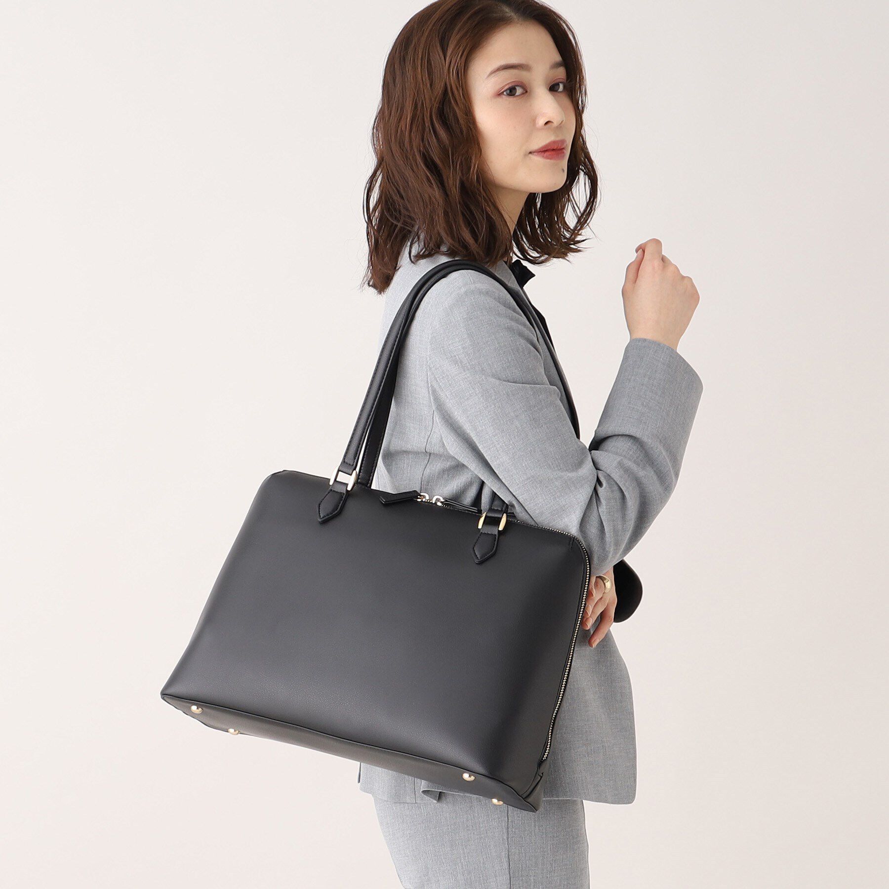 UNTITLED「【A4書類・PC収納可】お仕事トート」|トートバッグ|