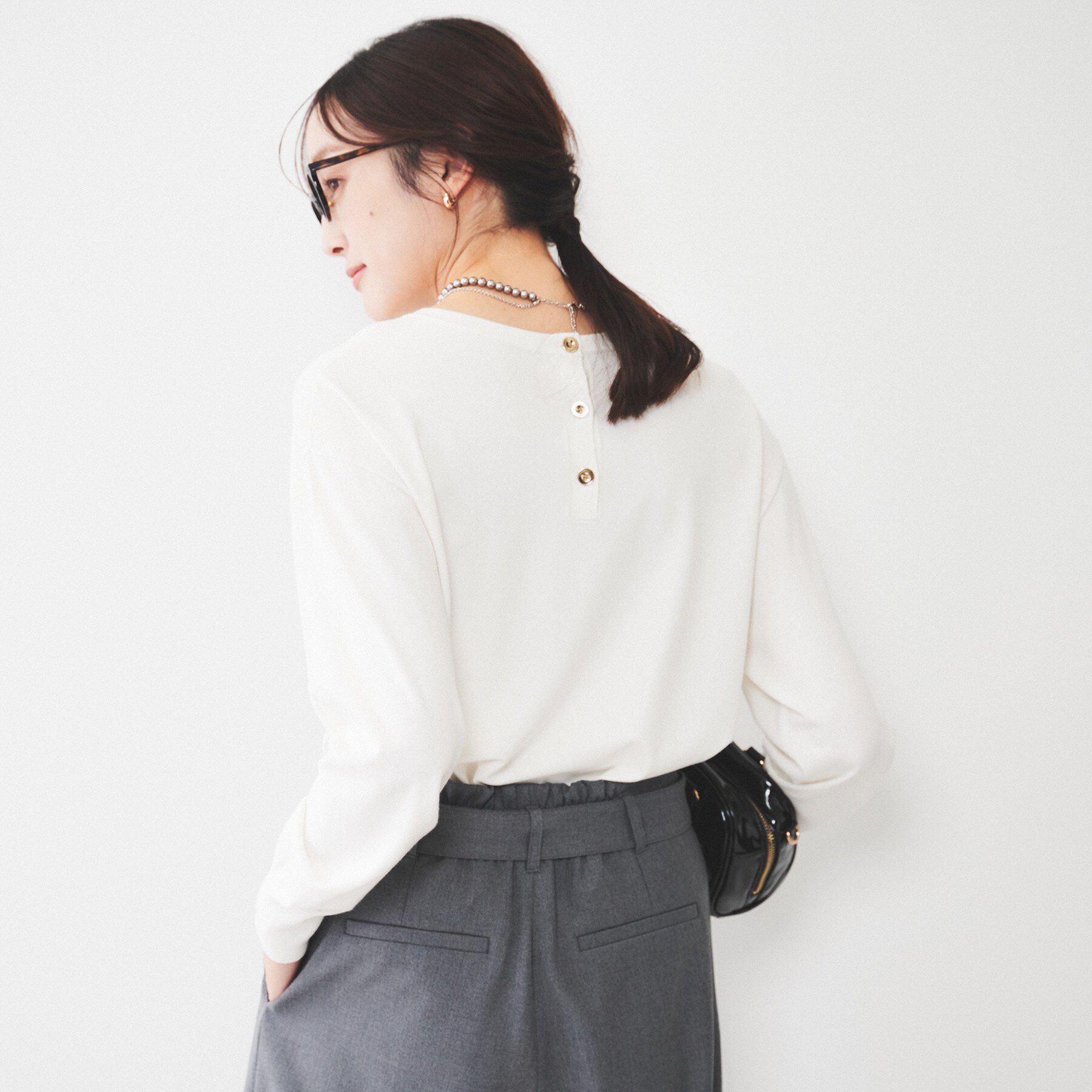 UNTITLED「【洗える/2WAY】ストレッチニット」|ニット・セーター|