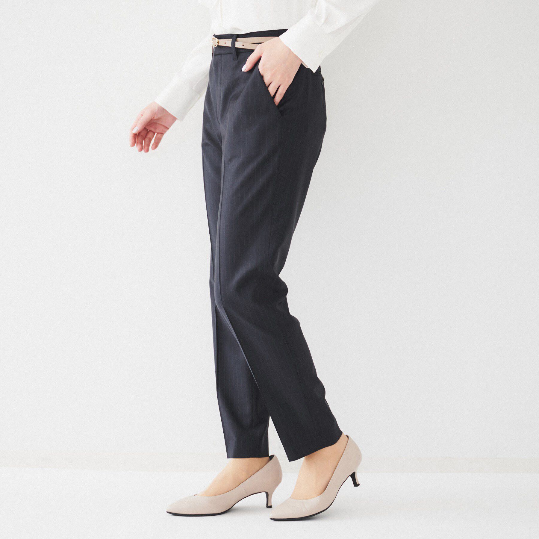 UNTITLED「【通勤スーツ】ウーステッド テーパードパンツ」|その他|