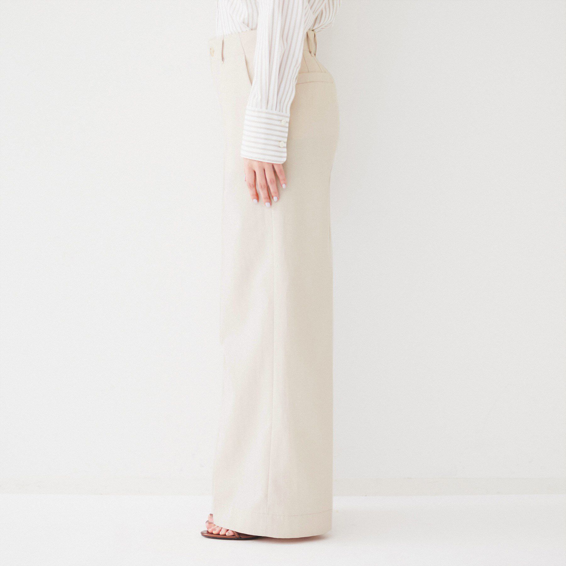 UNTITLED「コットンライク ワイドストレートパンツ」|その他|