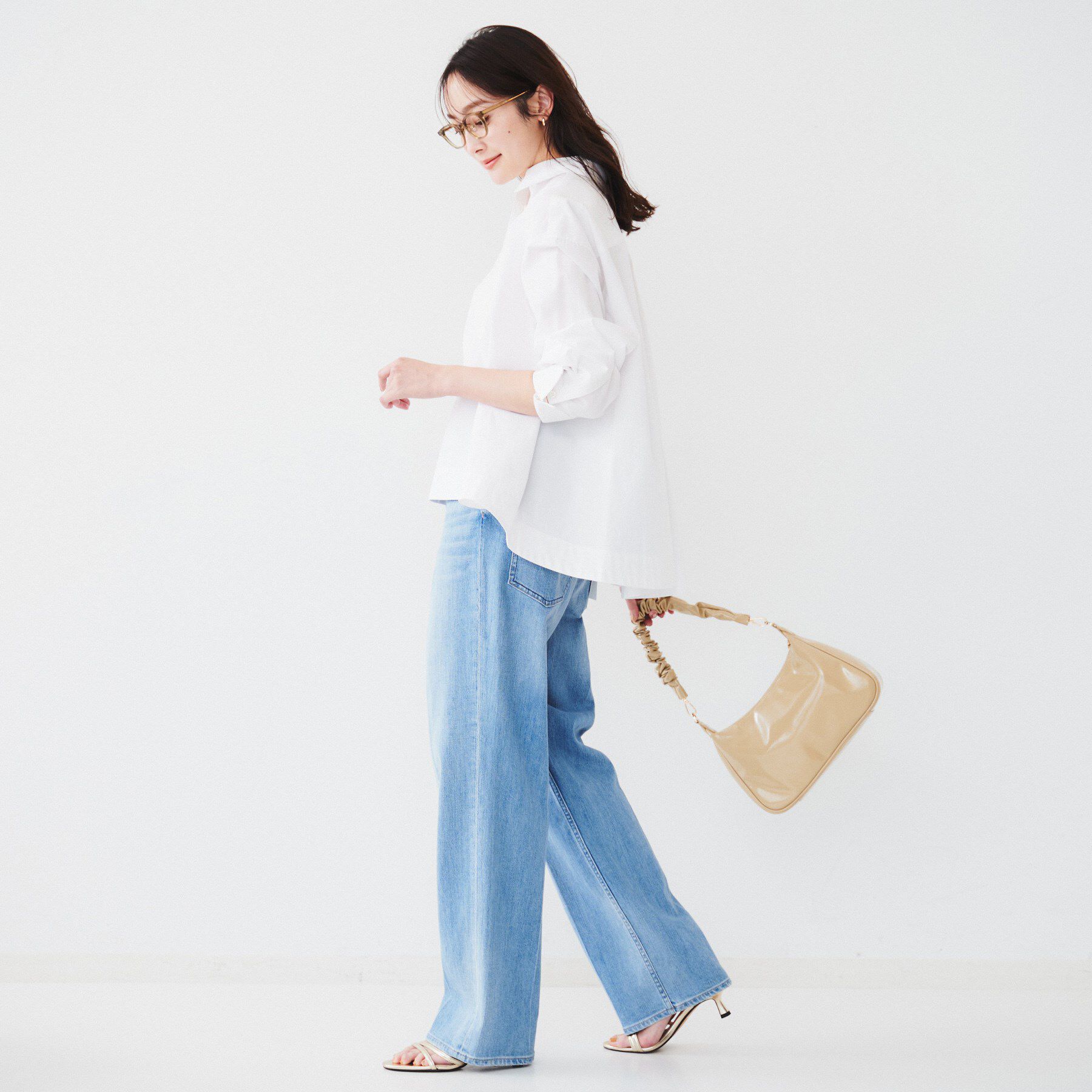 UNTITLED「【体型カバー】タイプライター テントシャツ」|シャツ・ブラウス|