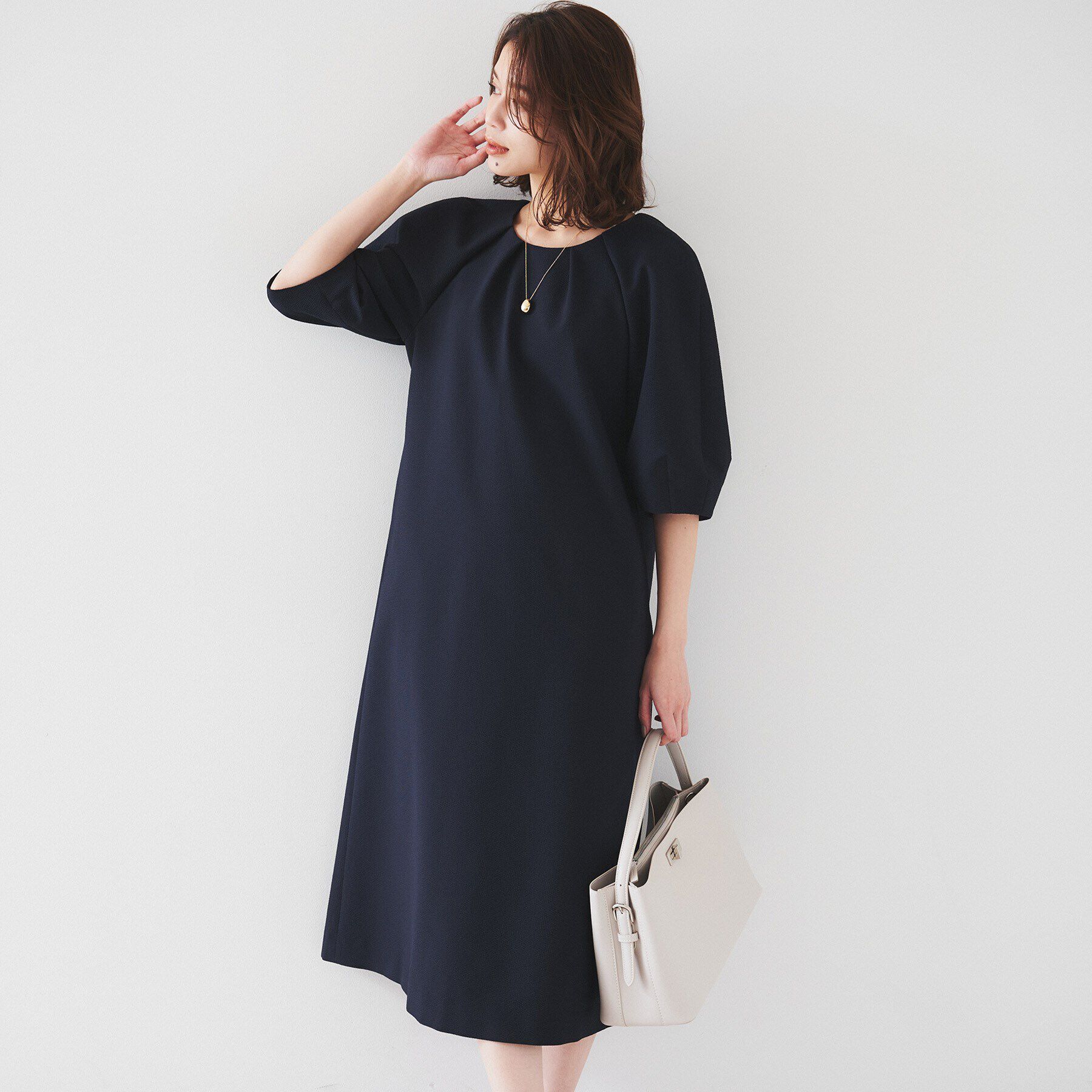 UNTITLED「【ストレッチ/ポケットあり】サッカーワンピース」|ワンピース|