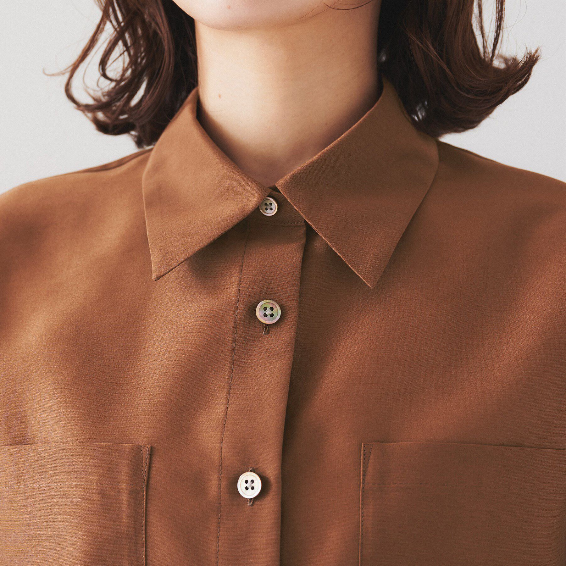 UNTITLED「【セットアップ可能】オーガンジーボクシーシャツ」|シャツ・ブラウス|