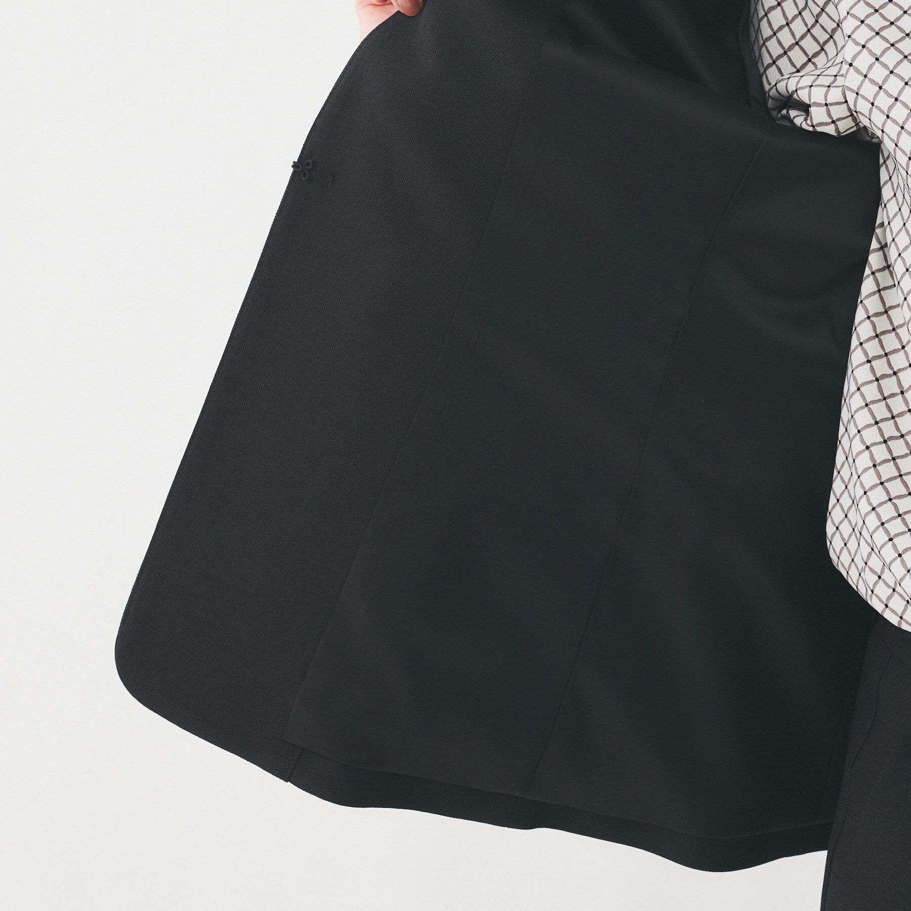 UNTITLED「【洗える/お仕事スーツ】ドライメランジ カラーレスジャケット」|ノーカラージャケット|