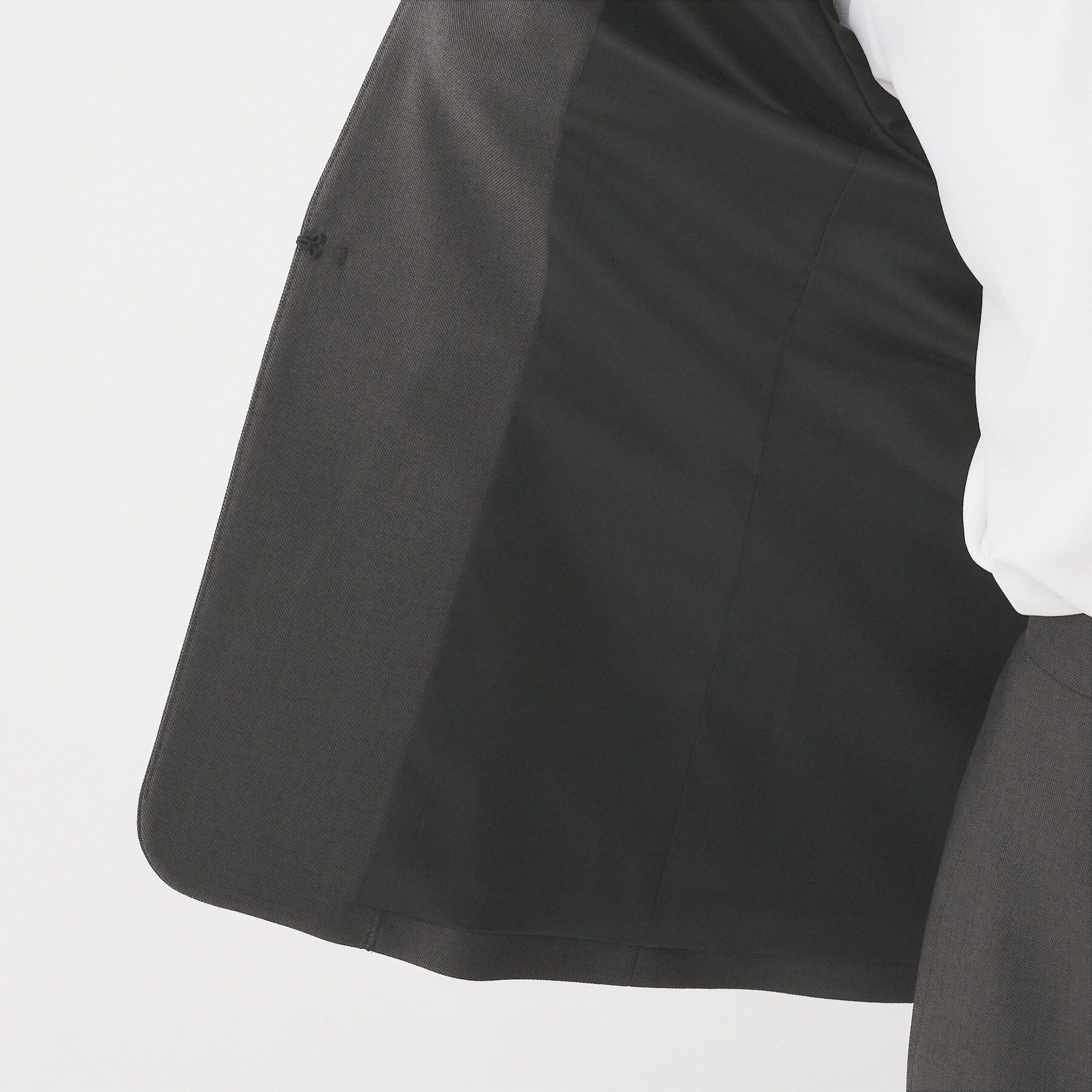 UNTITLED「【洗える/お仕事スーツ】ドライメランジ カラーレスジャケット」|ノーカラージャケット|