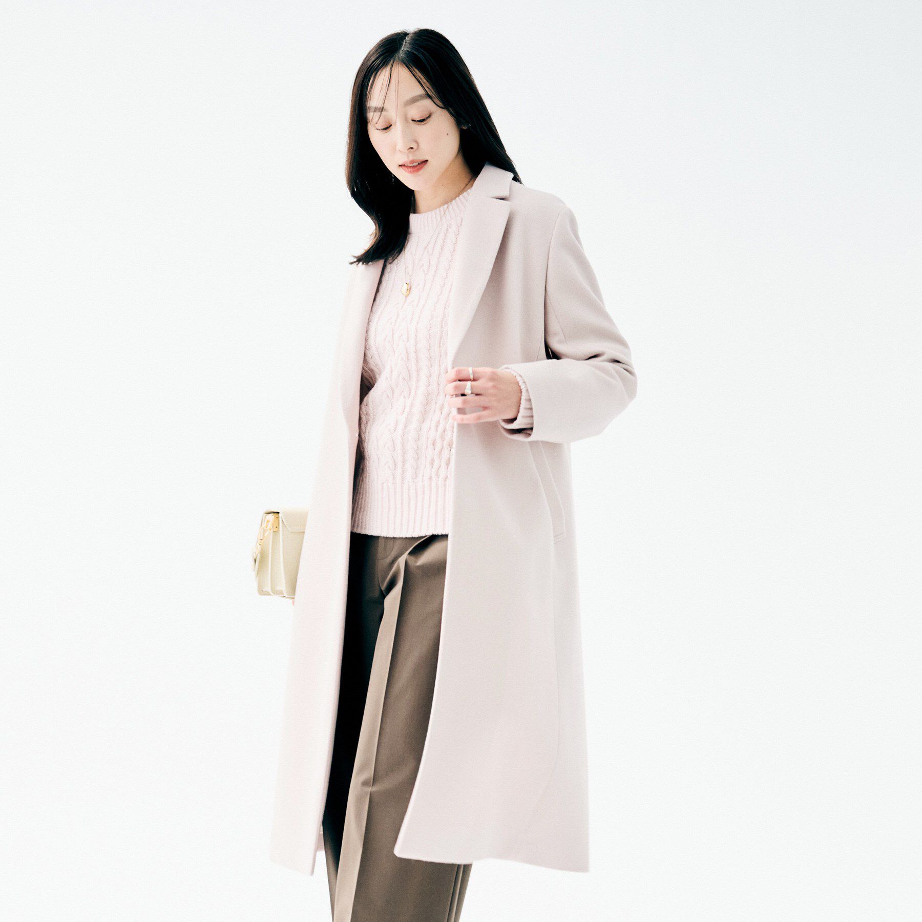 UNTITLED「【スタイリッシュ／オンオフ兼用】ウールチェスターコート」|チェスターコート|