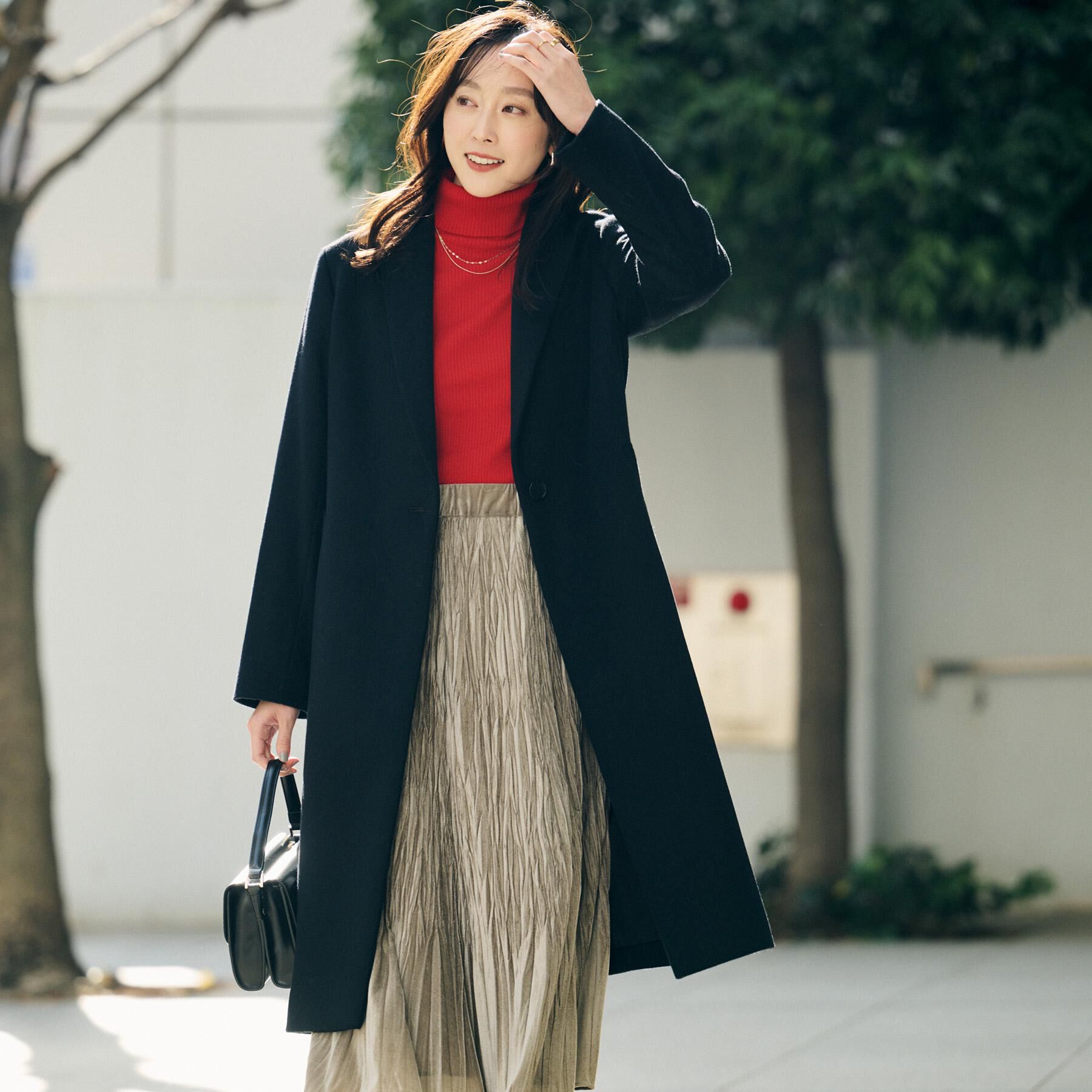 UNTITLED「【スタイリッシュ／オンオフ兼用】ウールチェスターコート」|チェスターコート|