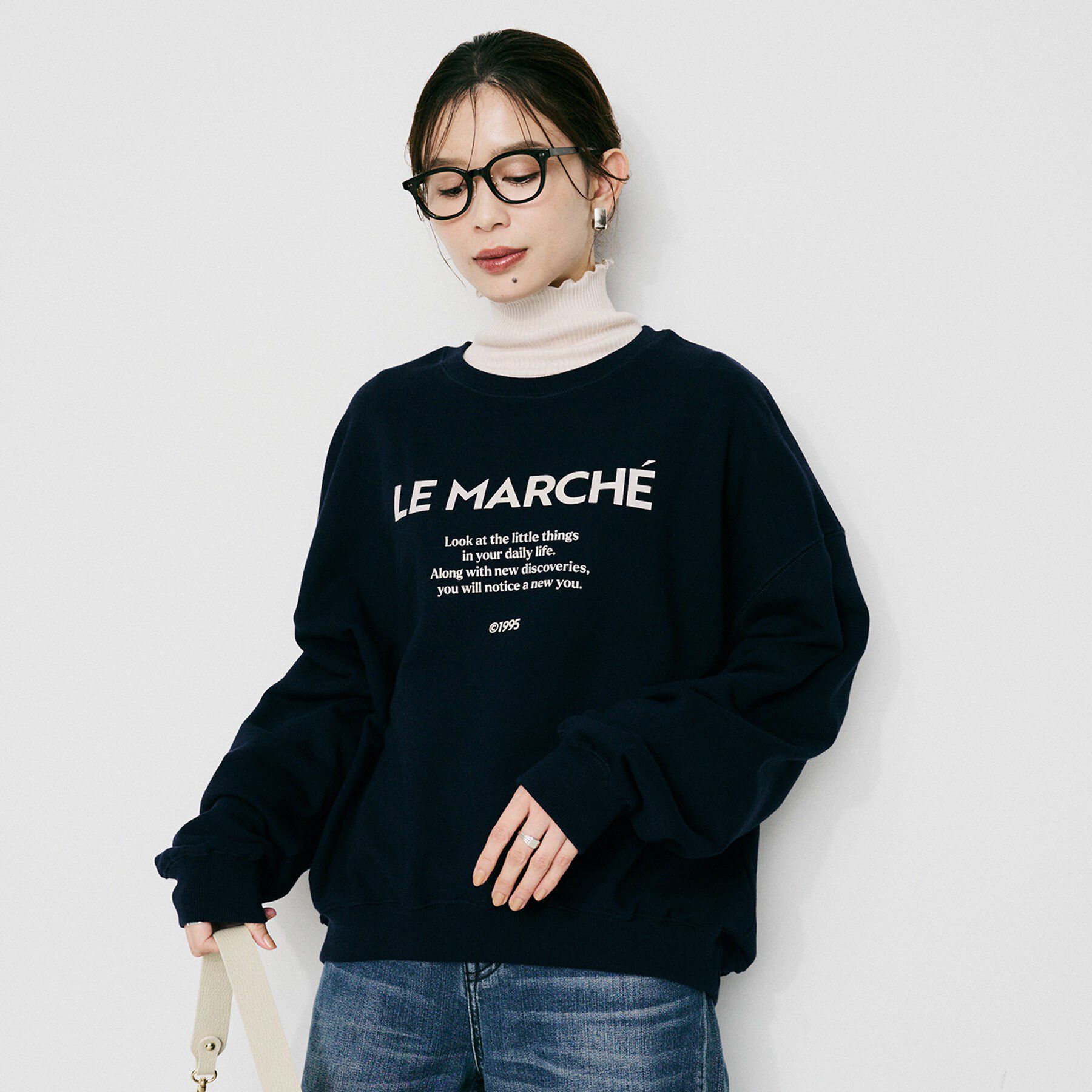 UNTITLED「【CHIGNON】別注ロゴスウェット」|パーカー|ネイビー(094)