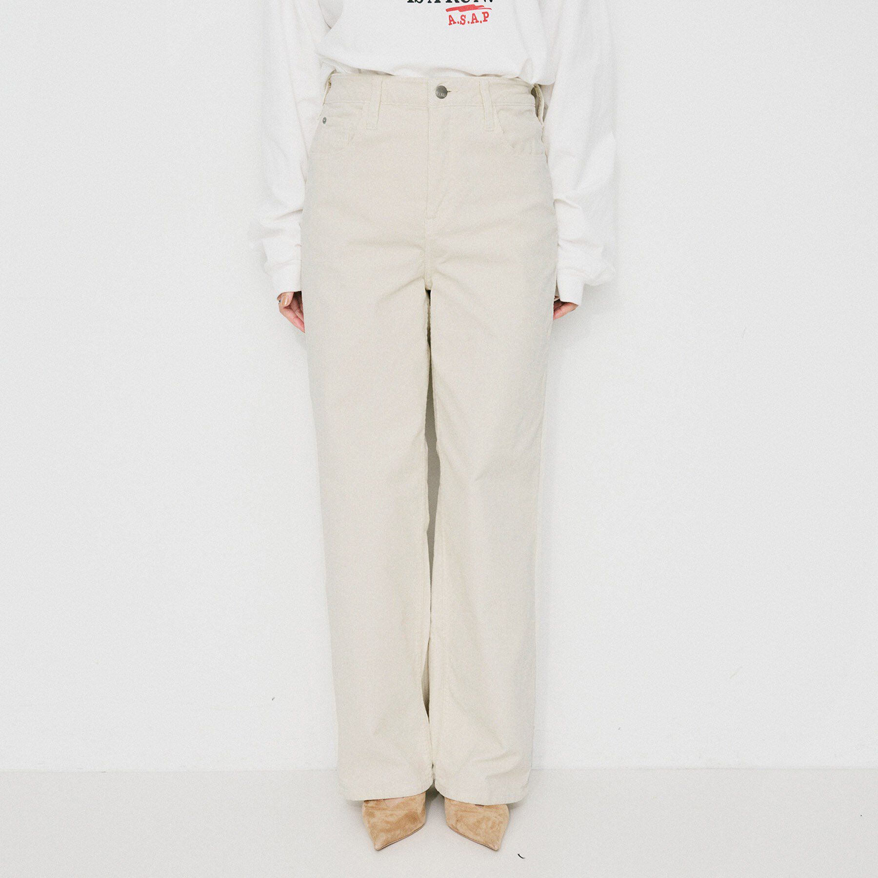 UNTITLED「【 Healthy DENIM 】Pink Pepper ワイドストレートコーディロイパンツ」|その他|