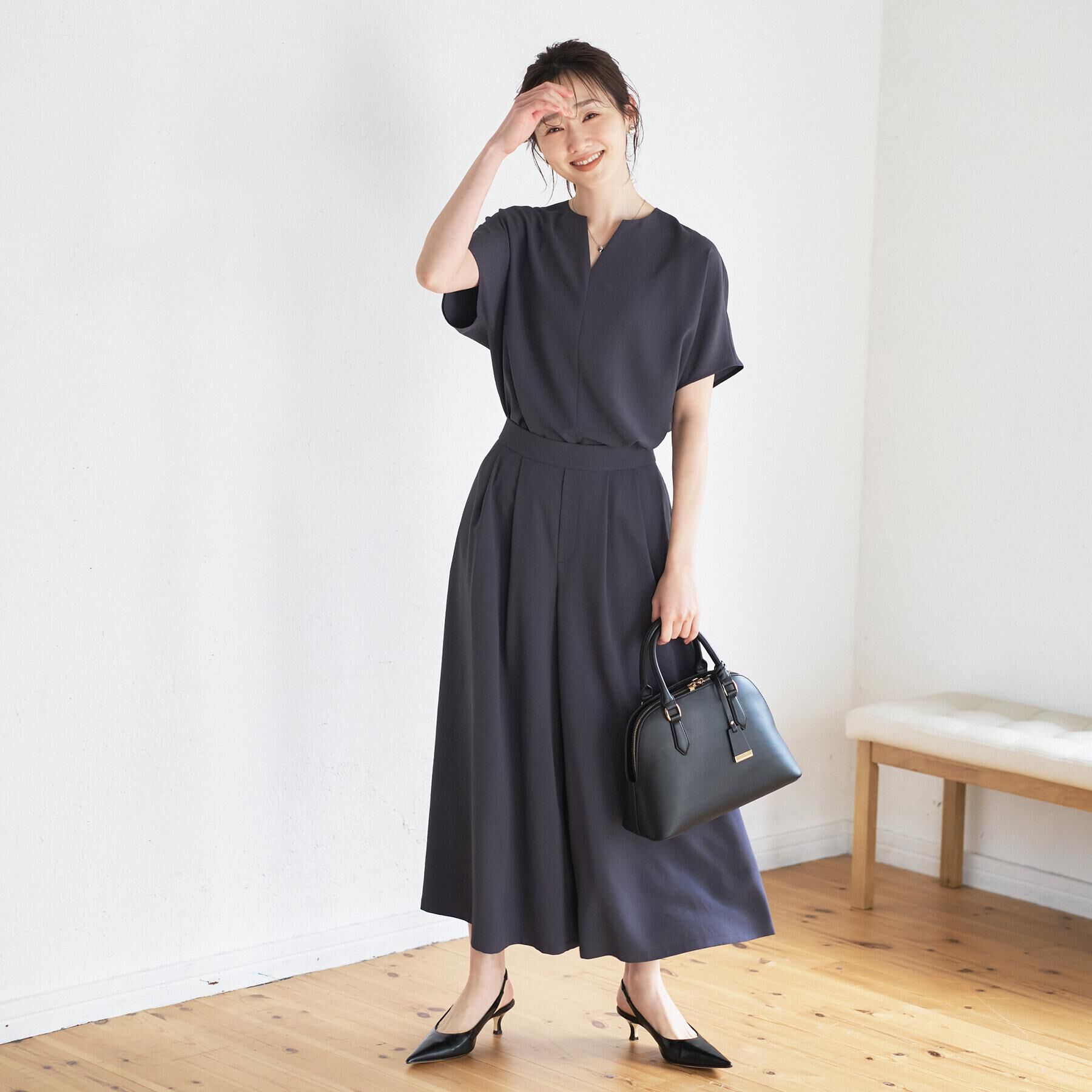 UNTITLED「【夏の名品セットアップが今年も登場！/はっ水/遮熱】リラクミスト ガウチョパンツ」|その他|