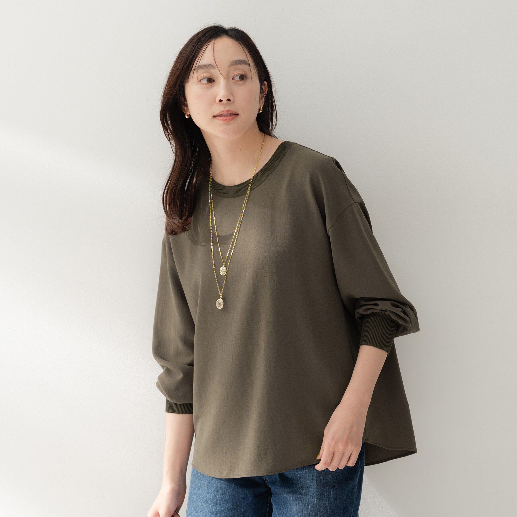 UNTITLED「リッチジョーゼットブラウス」|シャツ・ブラウス|ブラウン(043)