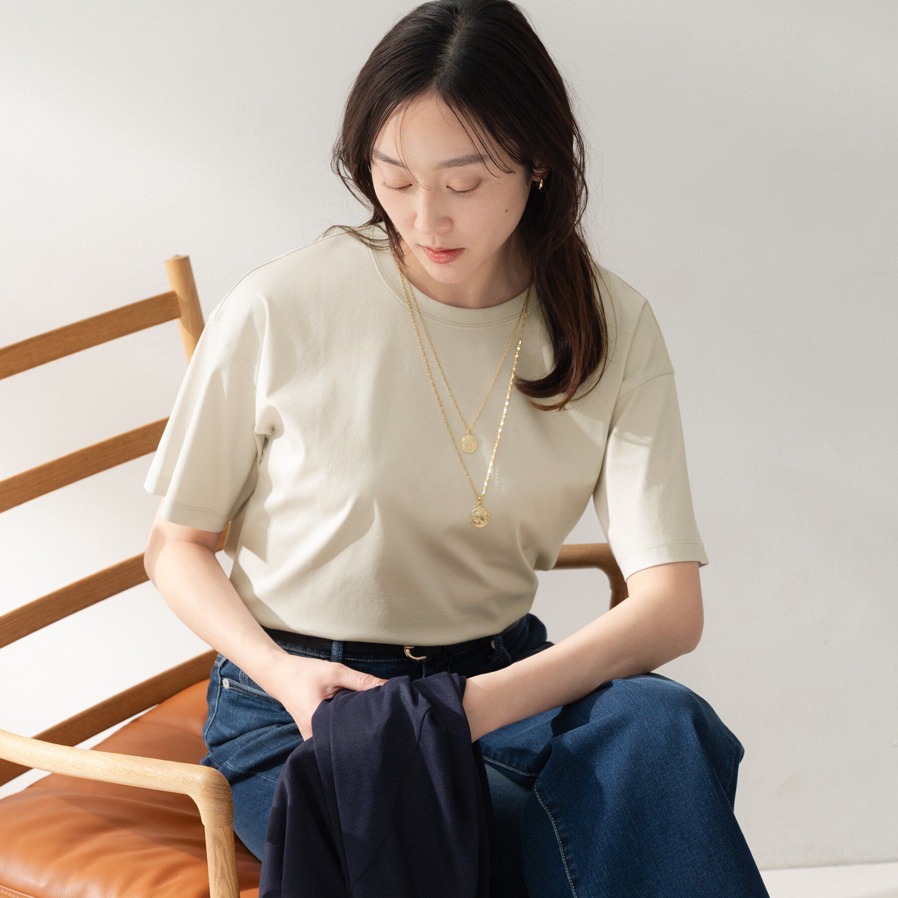 UNTITLED「コットンベーシックカットソー」|Tシャツ・カットソー|