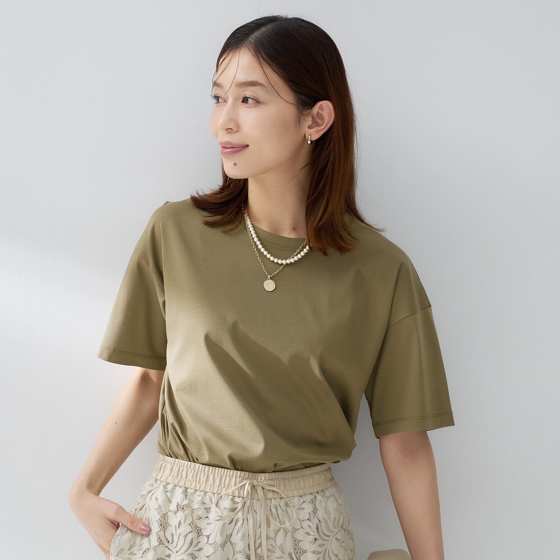 UNTITLED「コットンベーシックカットソー」|Tシャツ・カットソー|