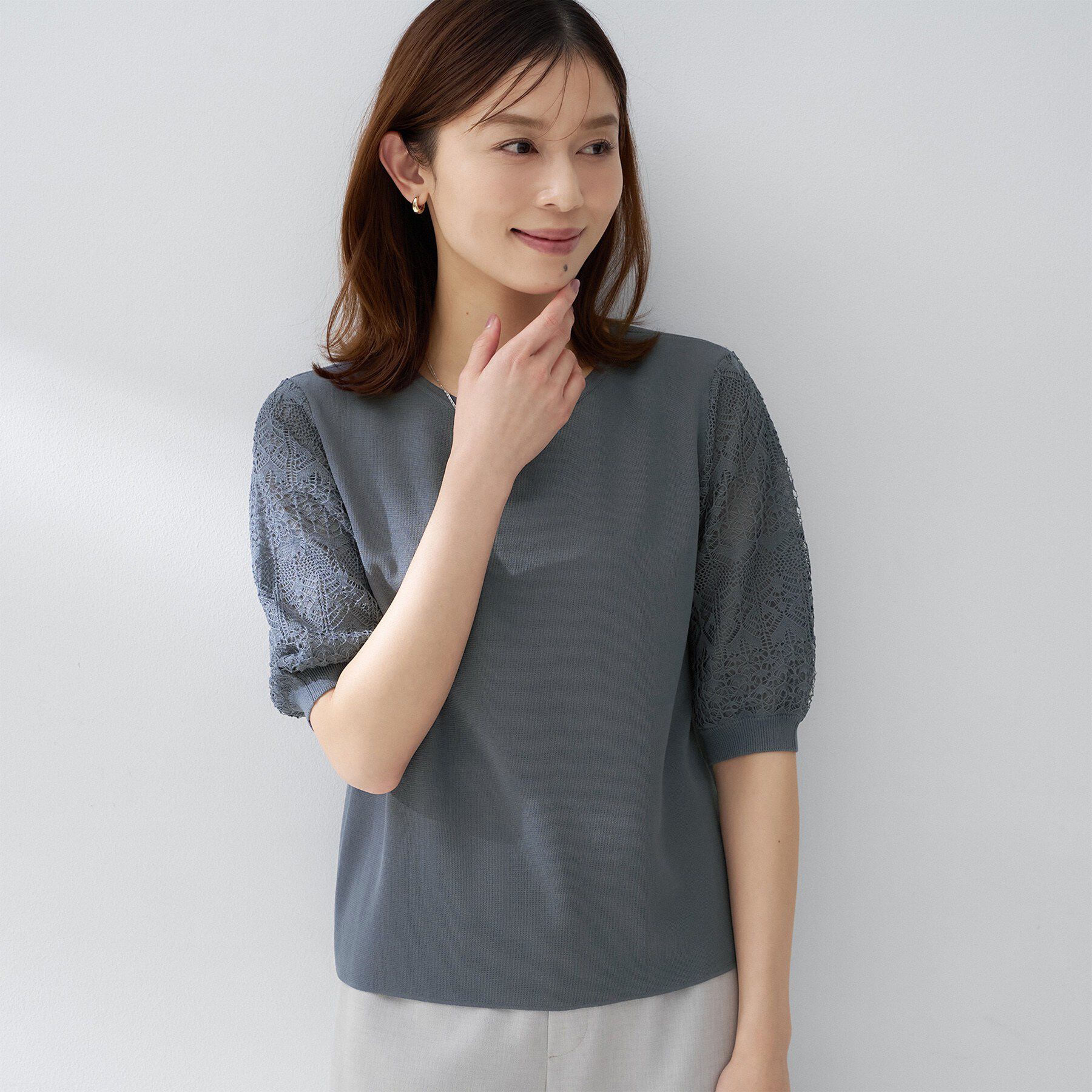 UNTITLED「エレガンススリーブニット」|ニット・セーター|