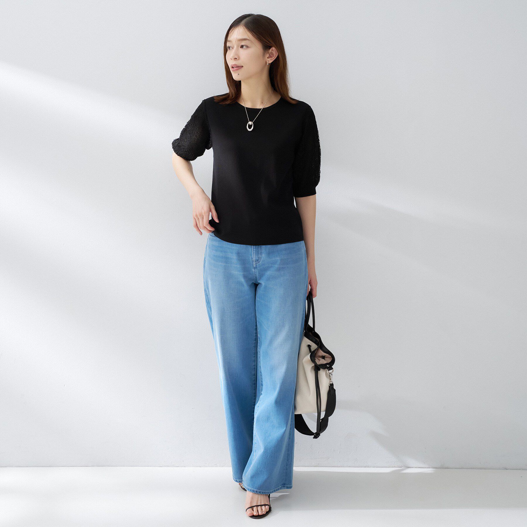 UNTITLED「エレガンススリーブニット」|ニット・セーター|