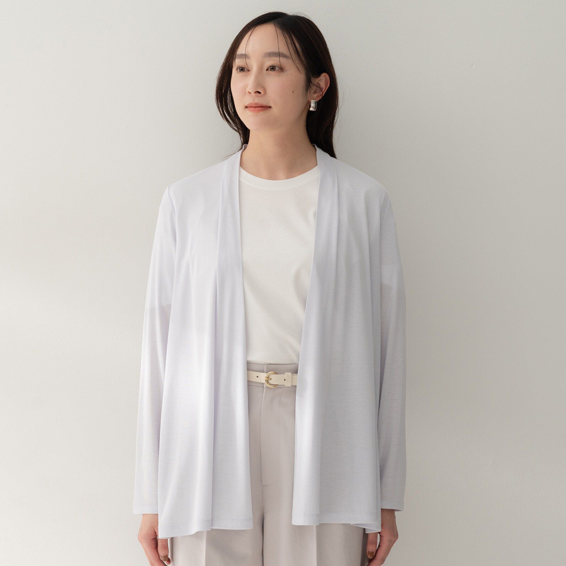 UNTITLED「フライスジャージカーディガン」|カーディガン|