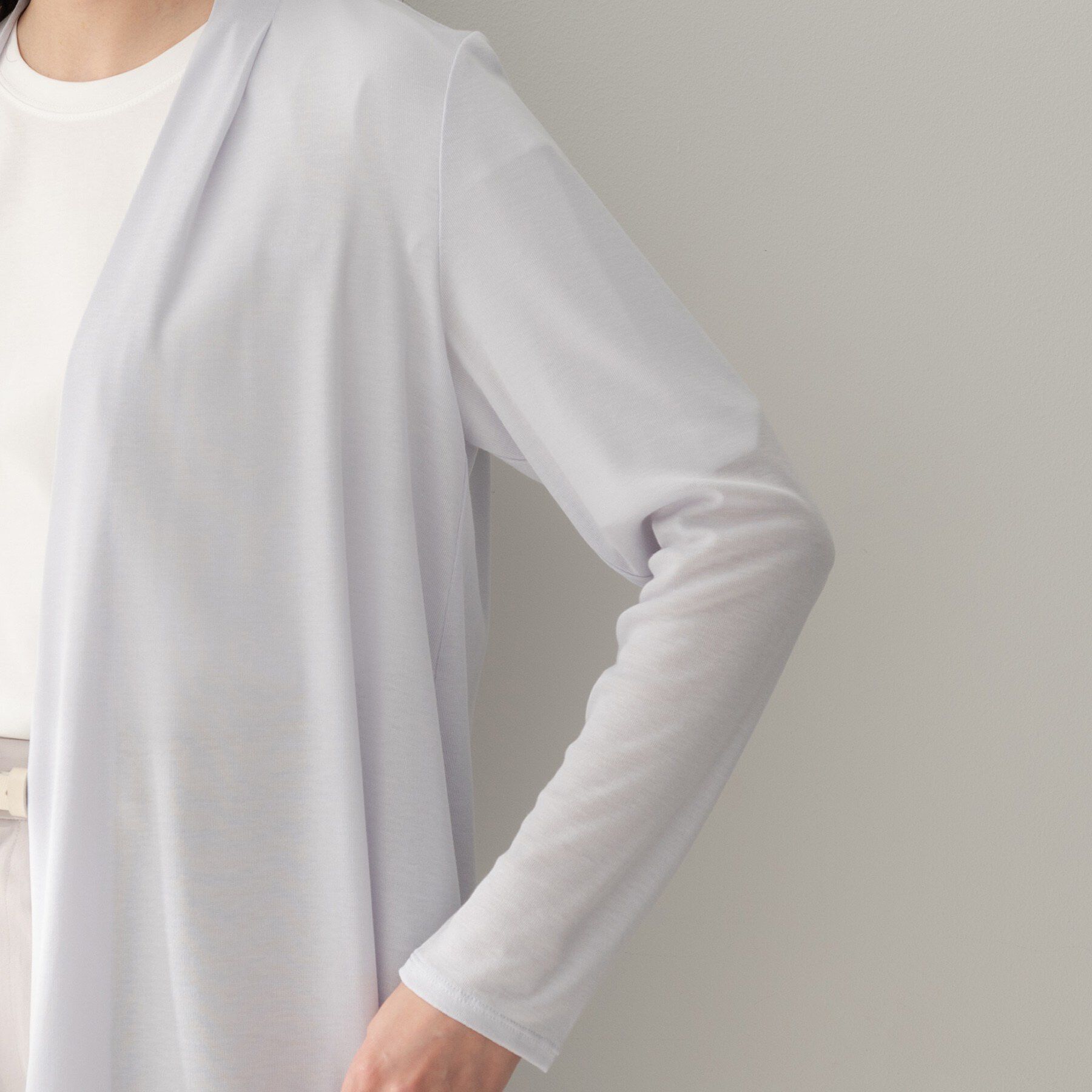 UNTITLED「フライスジャージカーディガン」|カーディガン|