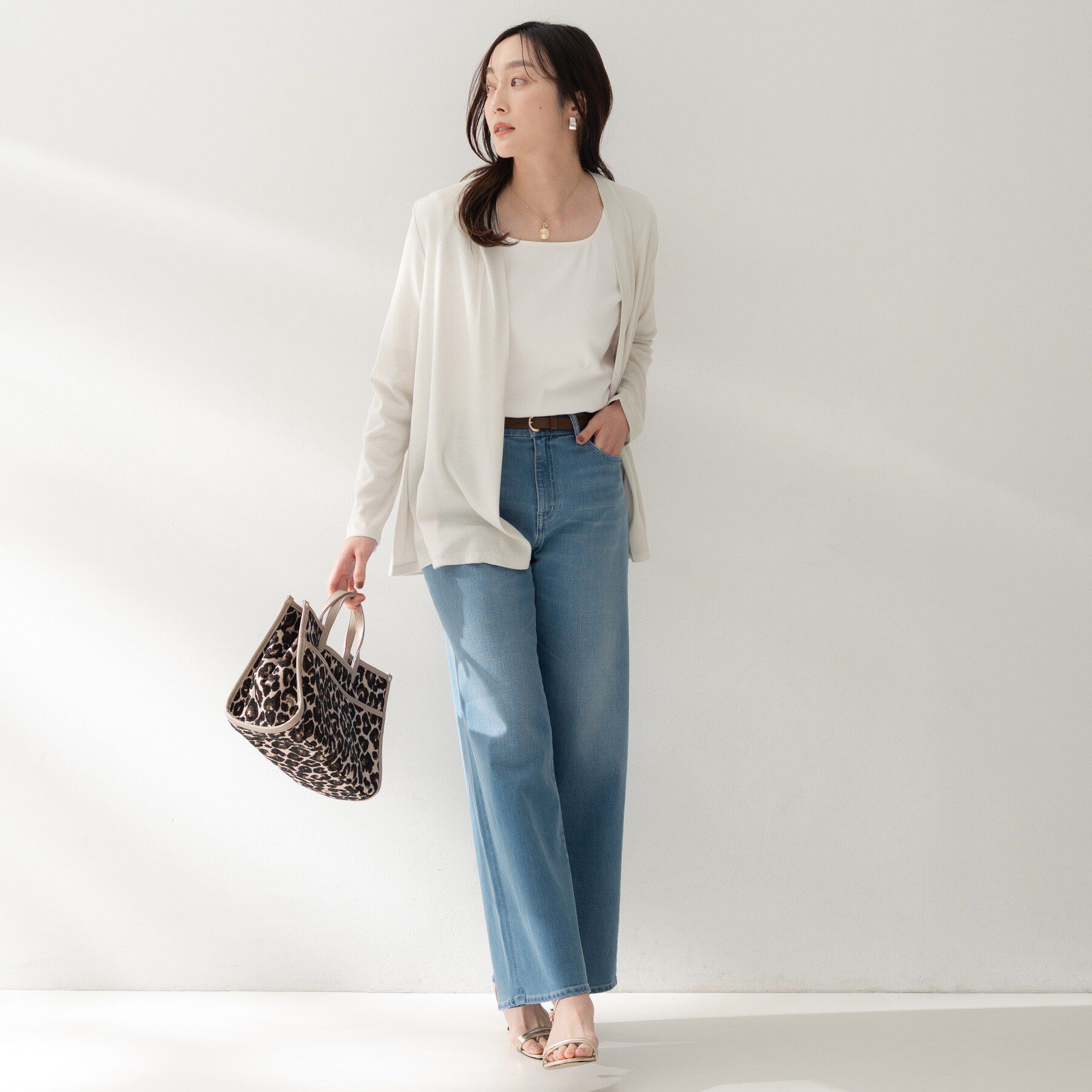 UNTITLED「フライスジャージカーディガン」|カーディガン|