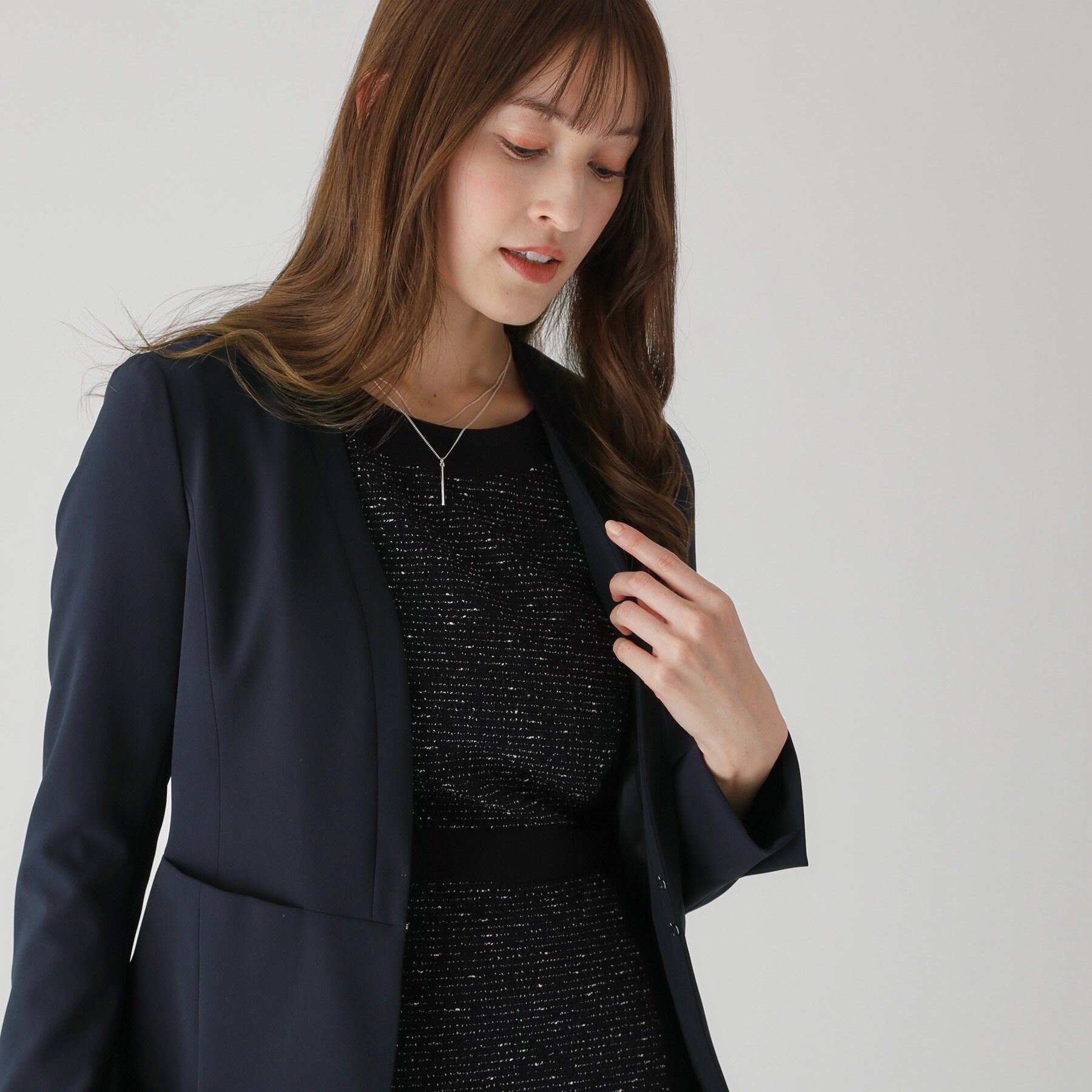 COUP DE CHANCE「【洗える／日本製】ノーカラージャケット」|ノーカラージャケット|