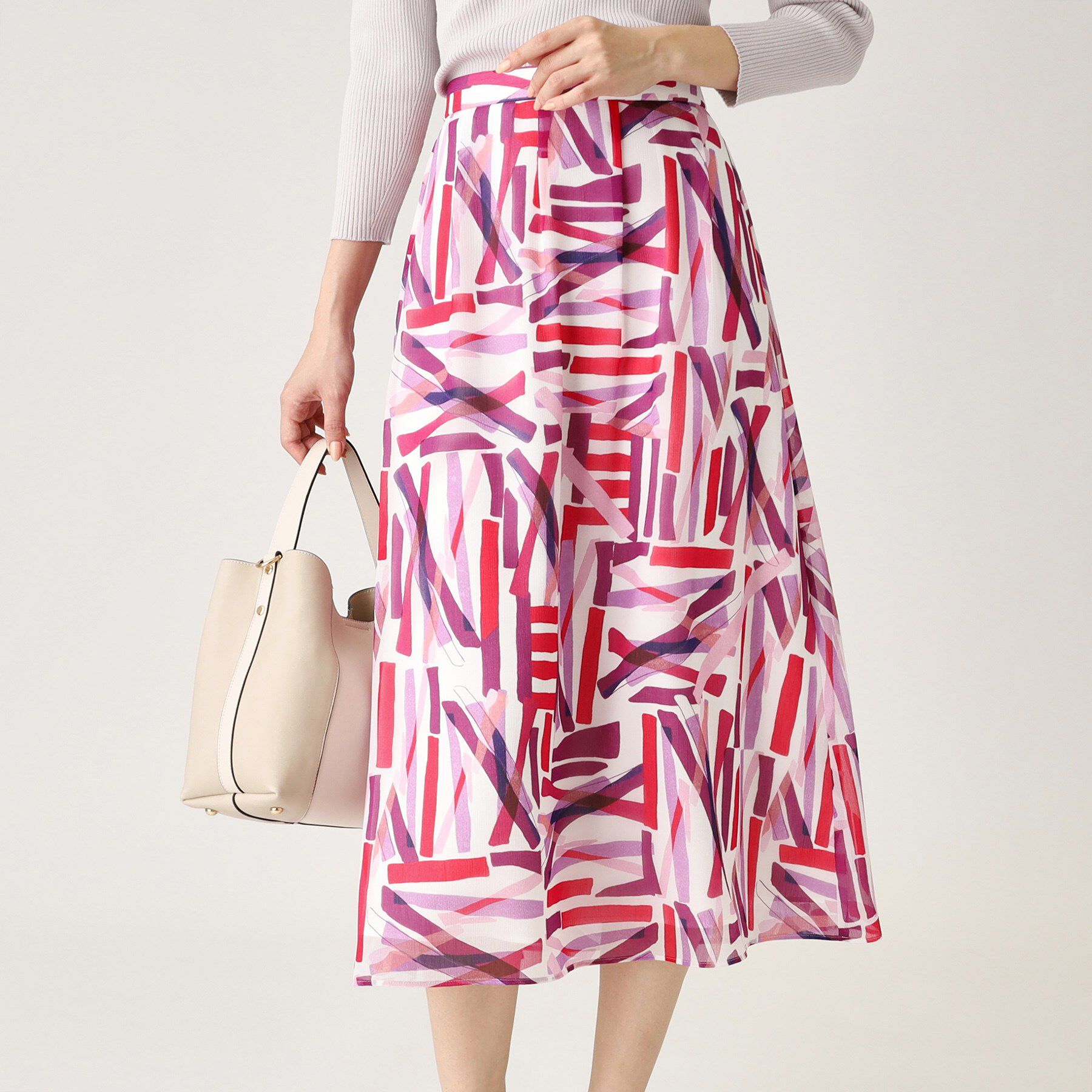 COUP DE CHANCE「【洗える／ウエストゴム】柄スカート」|スカート|