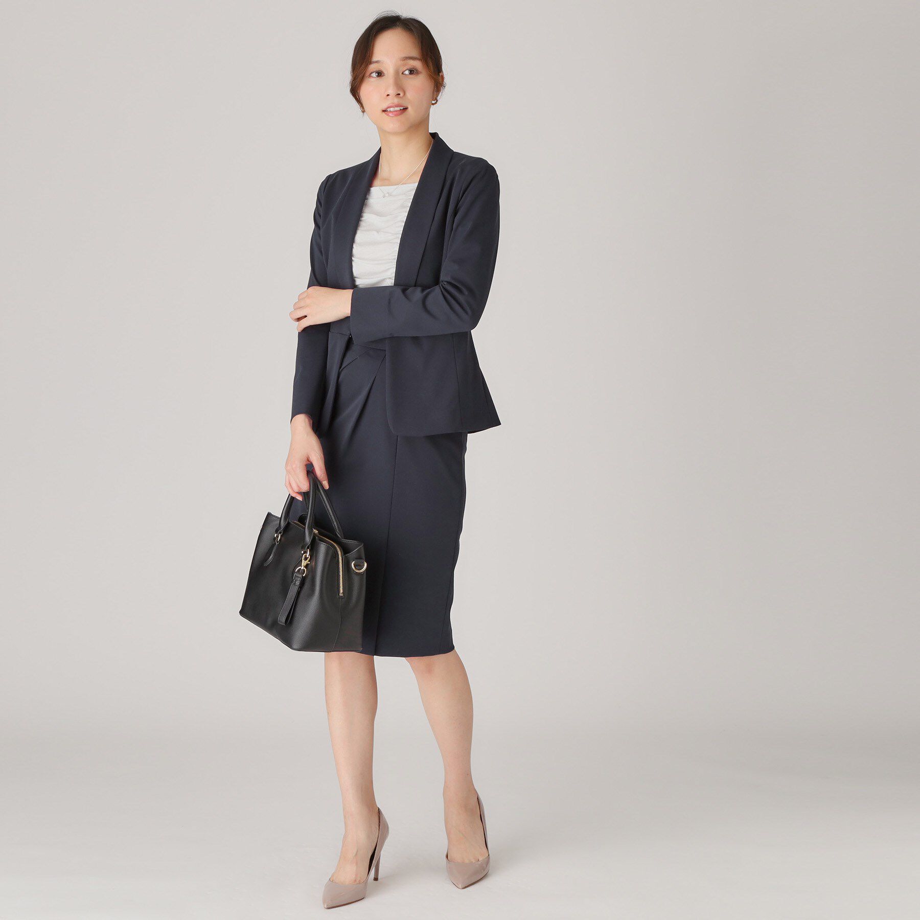 COUP DE CHANCE「【洗える／日本製】ショールカラージャケット」|ノーカラージャケット|